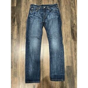 Levi's 514 Men's Mid Rise Regular Straight Denim Blue Classic Jeans 32W x 36L